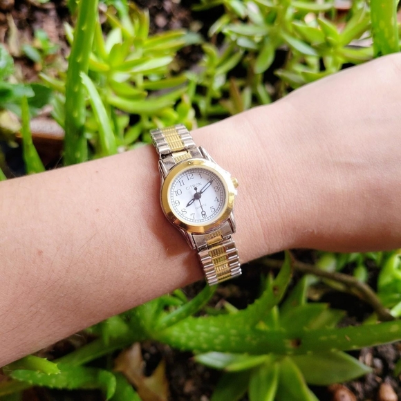 Citron Quartz Classic Gold & Silver Stretch Watch main image 7
